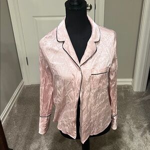 Victoria's Secret Light Pink Satin Pajama Top